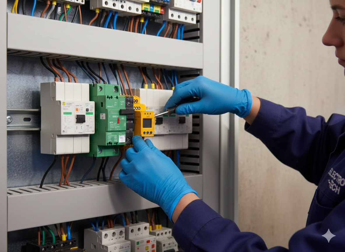 Electrician training at Gazole MSTI